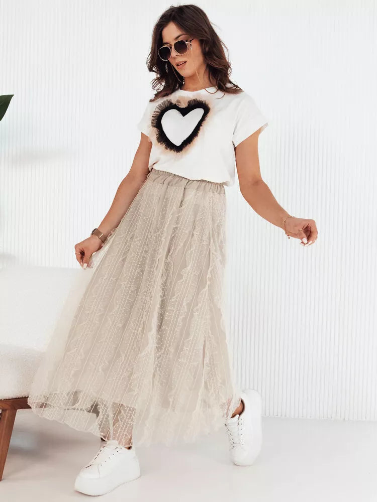 Moteriškas rusvas tulio sijonas Fliss