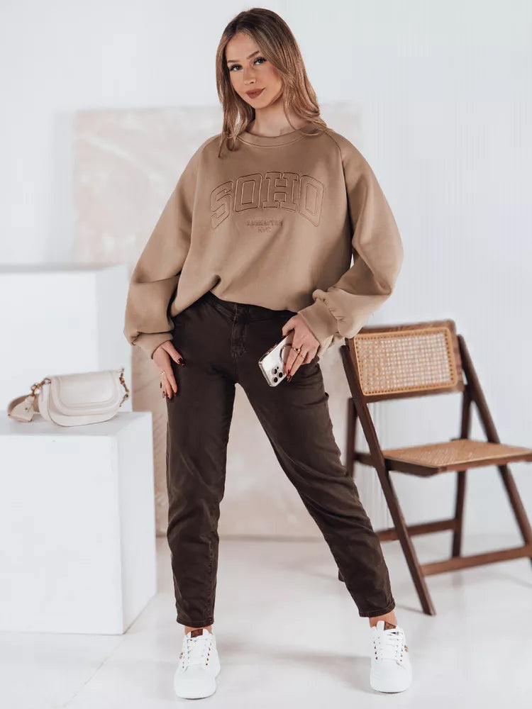 Moteriški juodos spalvos džinsai Evin