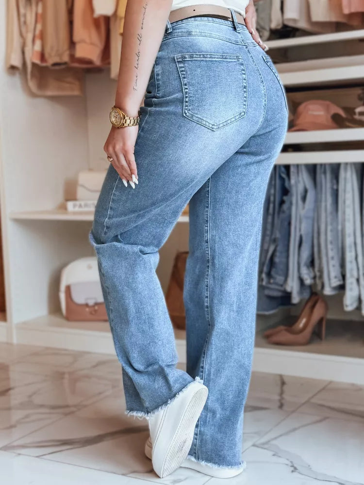 Moteriški mėlyni džinsai Doris