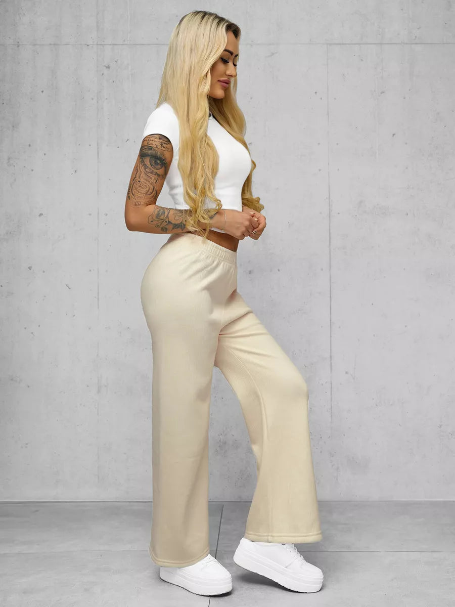 Moteriškos rusvos spalvos kelnės Vestin