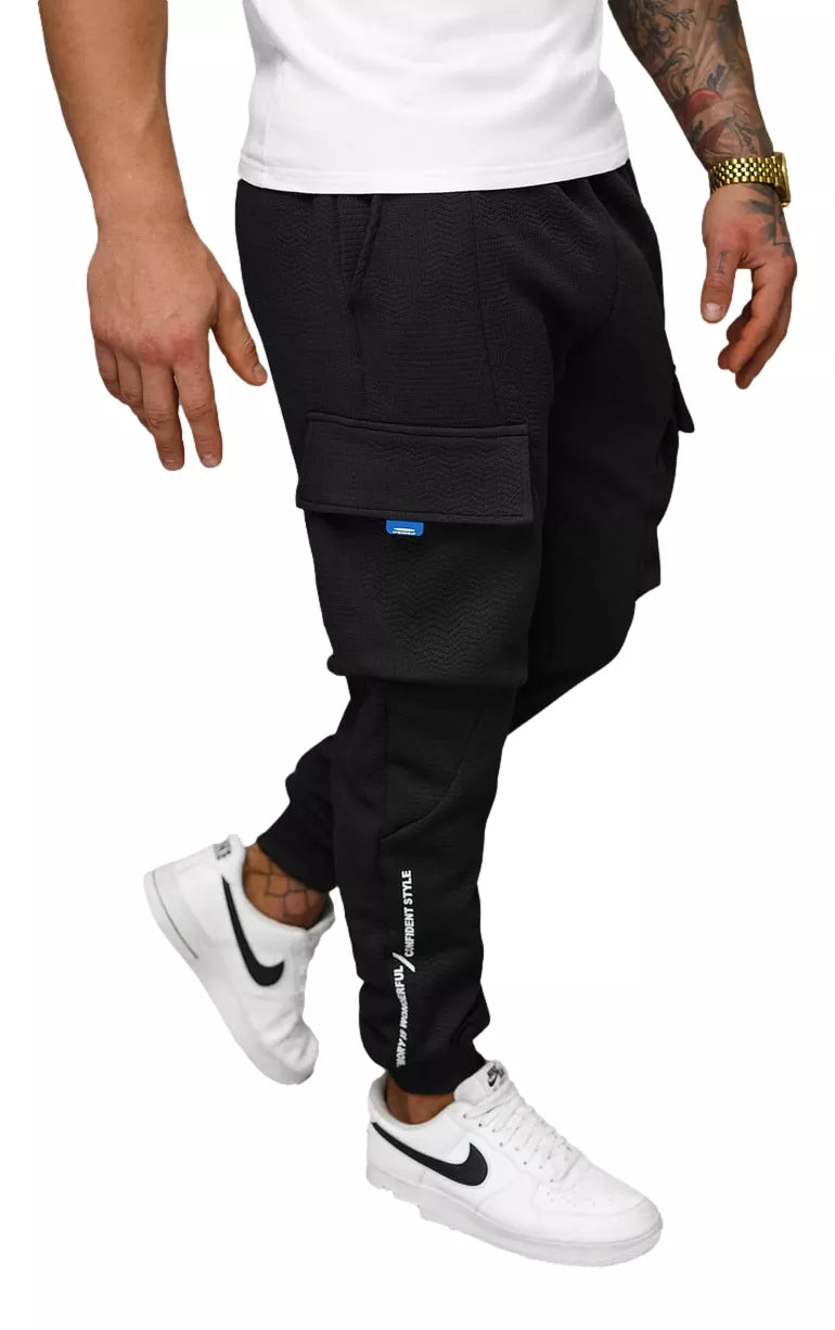 Vyriškos juodos sportinės kelnės Bost