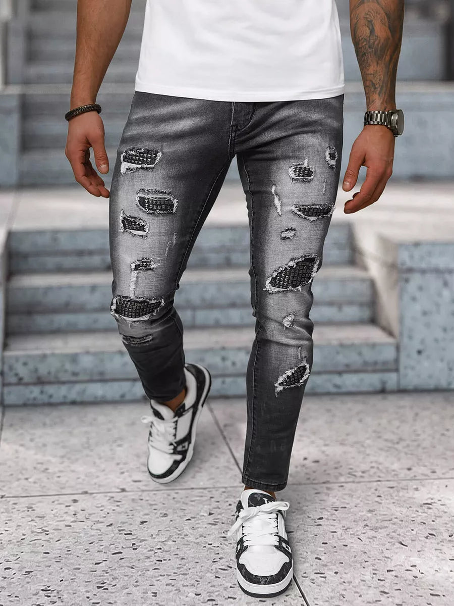 Vyriški juodi džinsai Monte