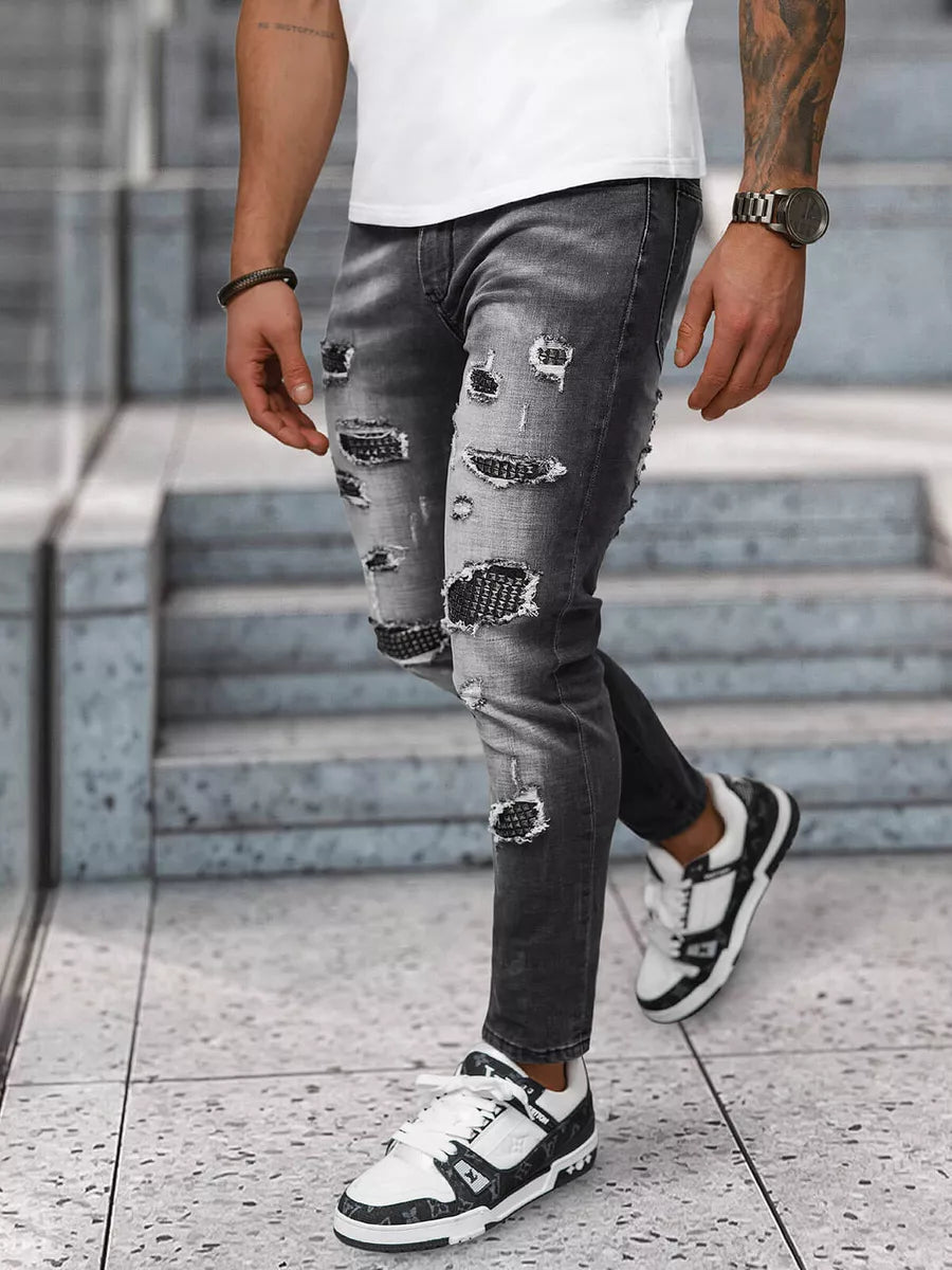 Vyriški juodi džinsai Monte