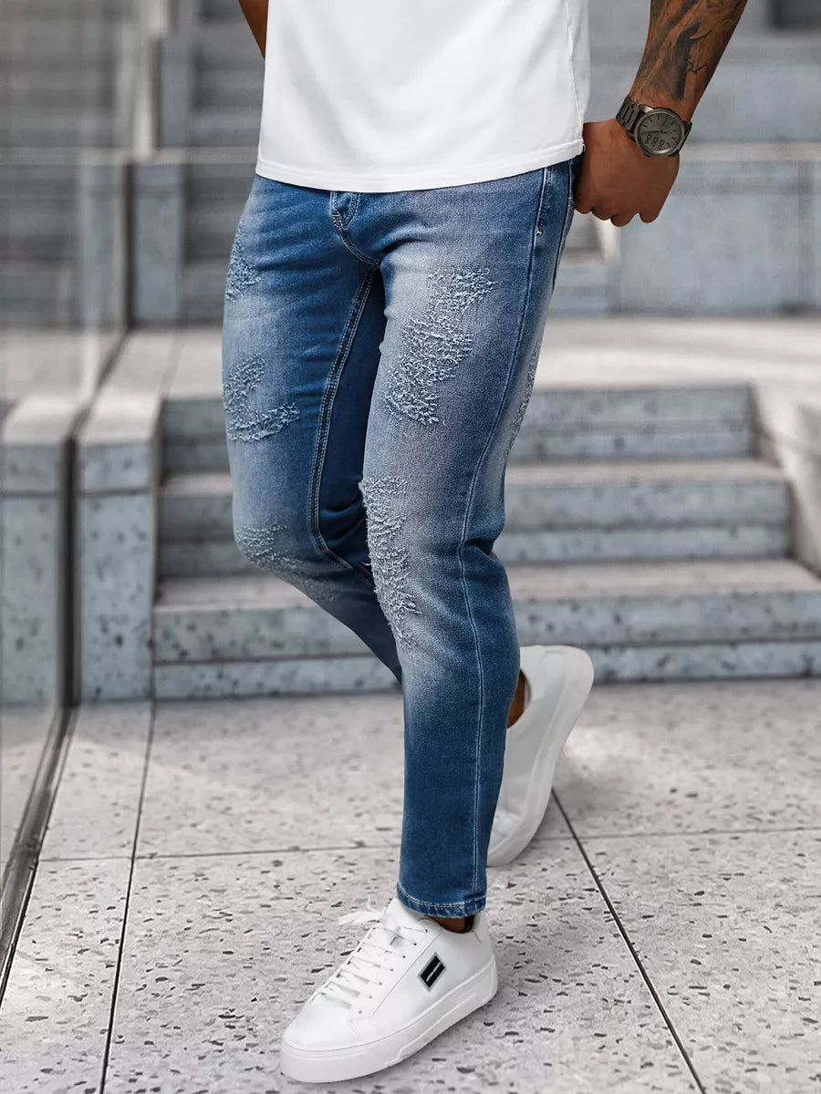 Vyriški mėlyni džinsai Monter