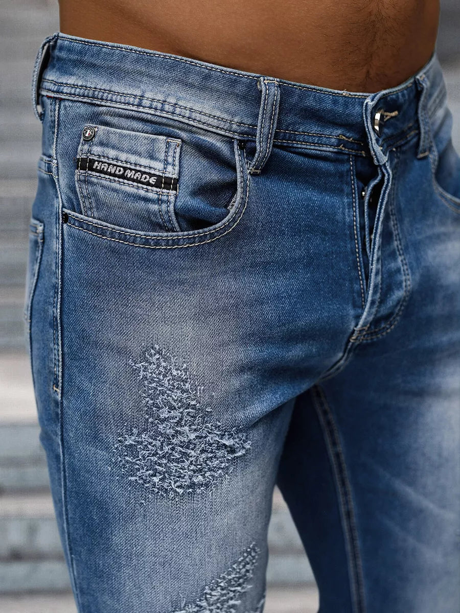 Vyriški mėlyni džinsai Monter