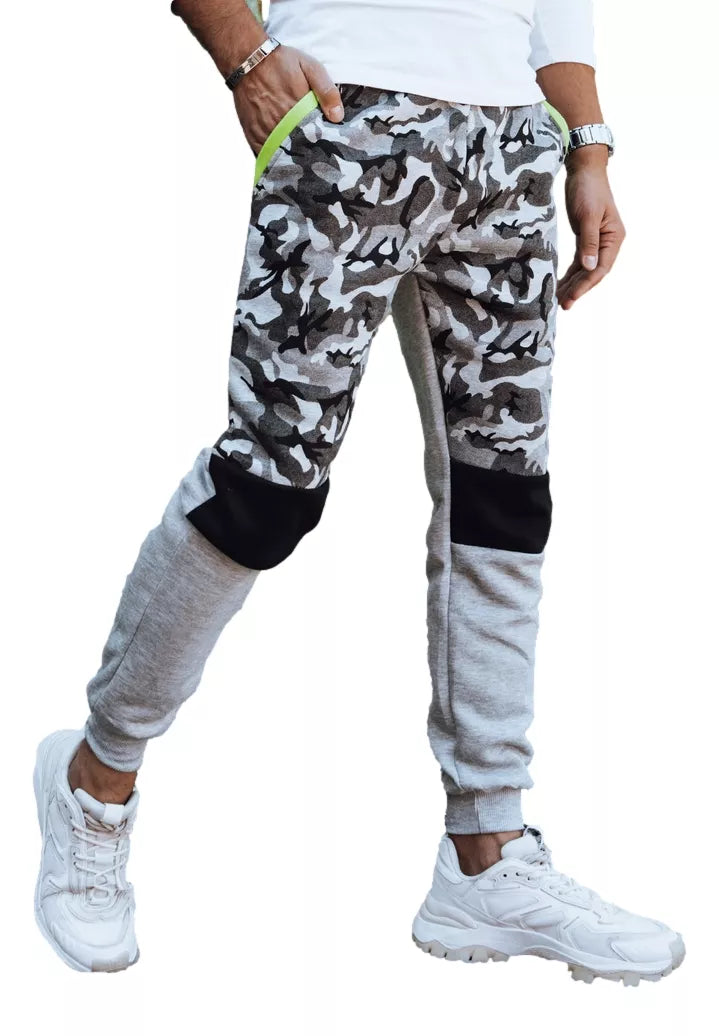 Vyriškos šviesiai pilkos laisvalaikio kelnės Army
