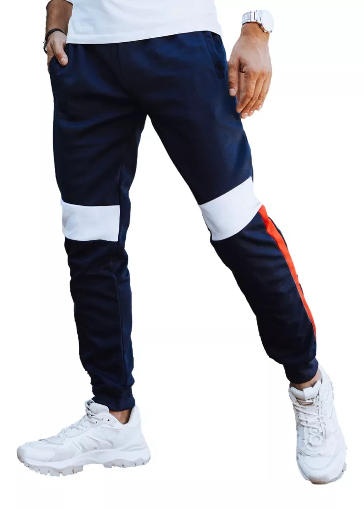 Vyriškos tamsiai mėlynos laisvalaikio kelnės Stron