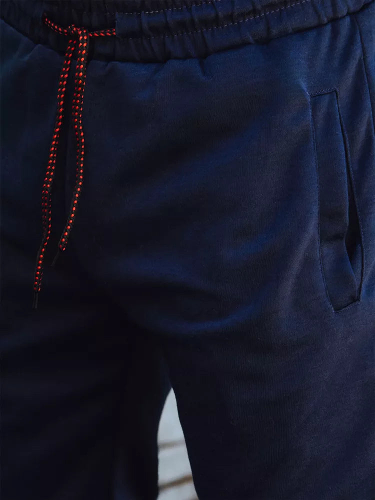 Vyriškos tamsiai mėlynos laisvalaikio kelnės Stron