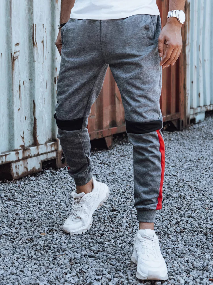 Vyriškos pilkos laisvalaikio kelnės Edma