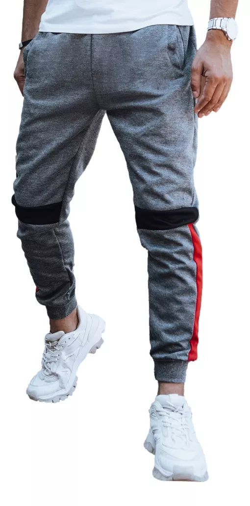 Vyriškos pilkos laisvalaikio kelnės Edma
