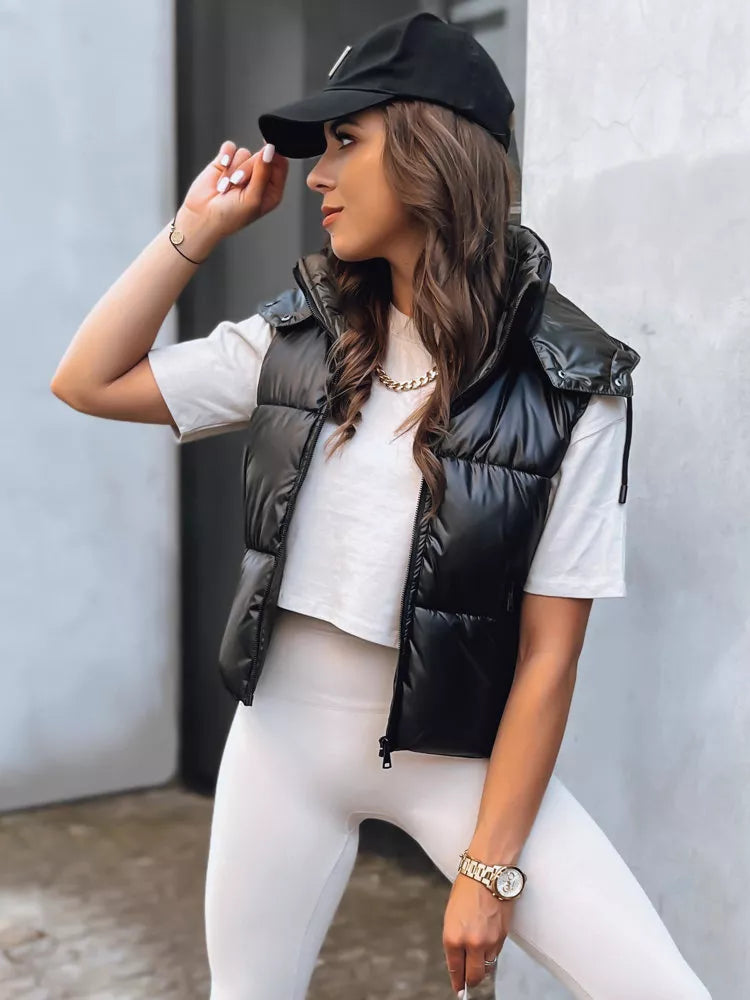 Juoda blizgi liemenė Osin