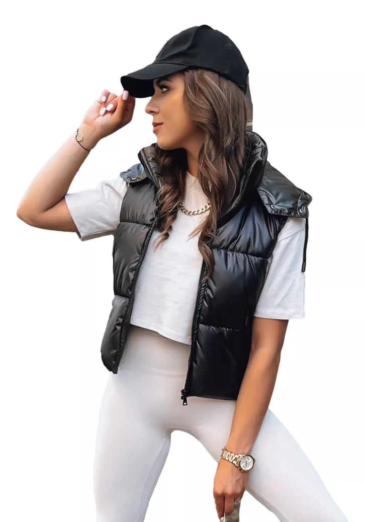 Juoda blizgi liemenė Osin