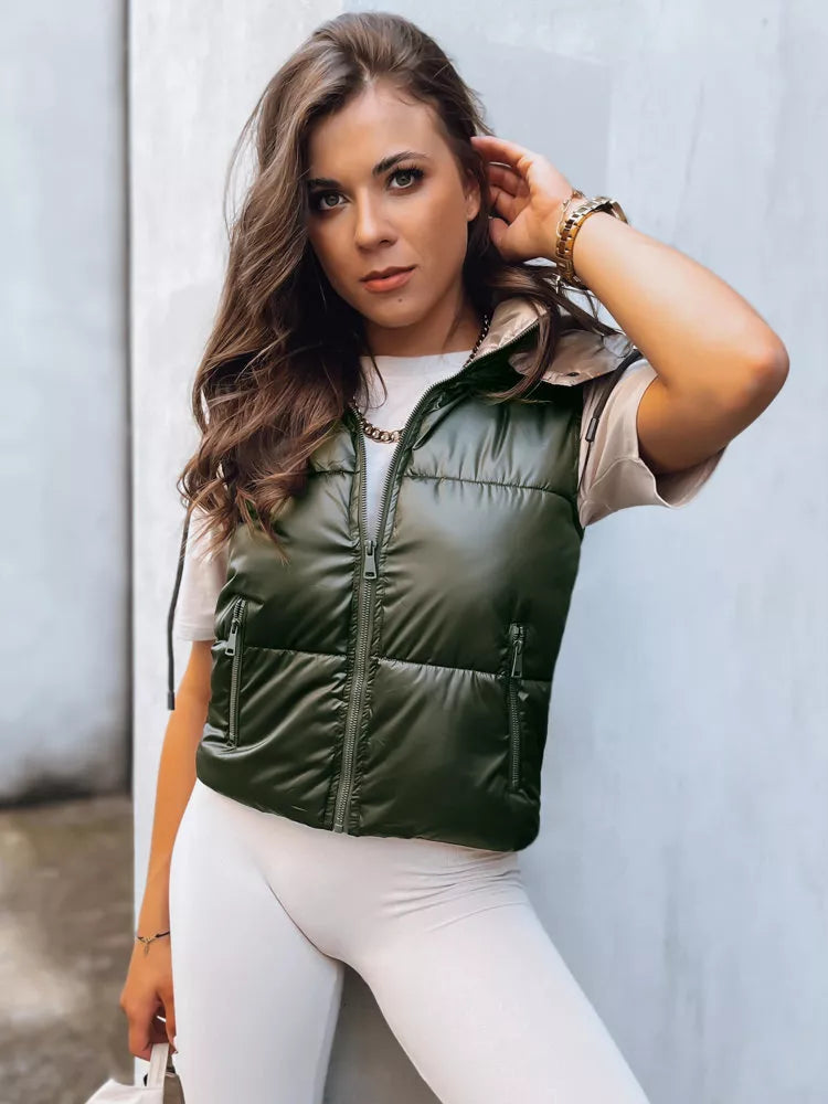 Žalia blizgi liemenė Osin