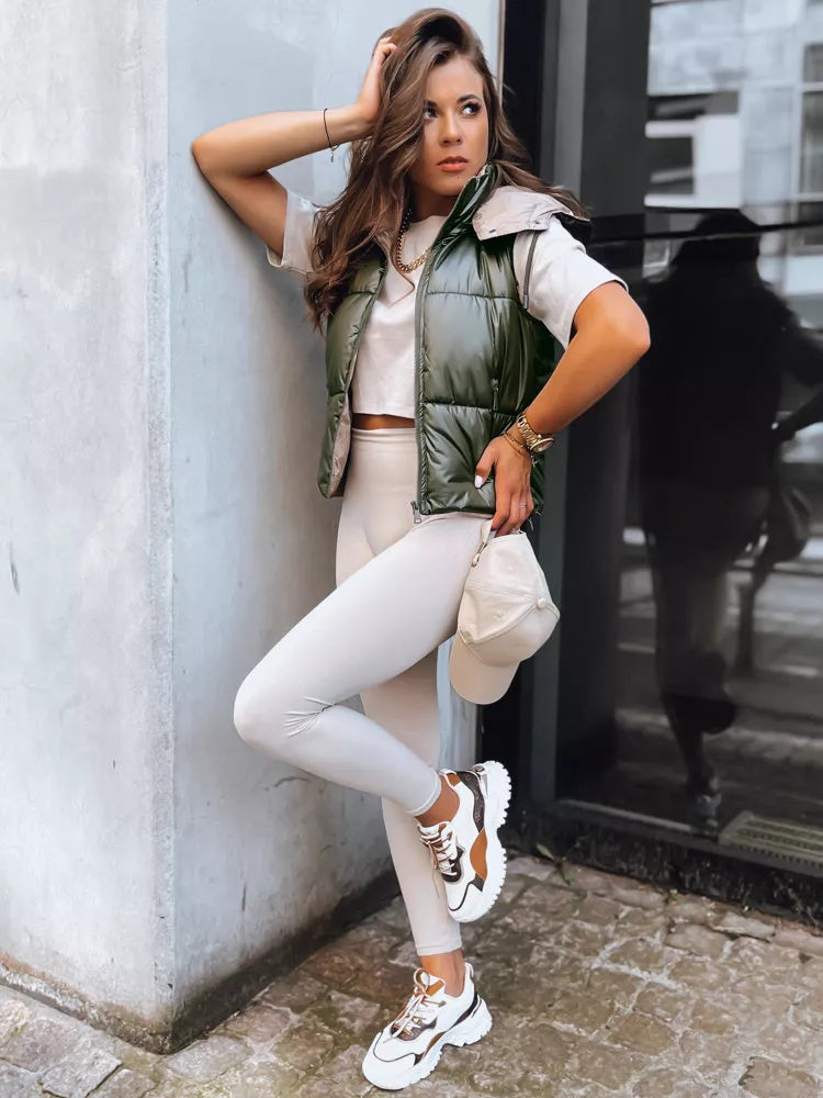 Žalia blizgi liemenė Osin