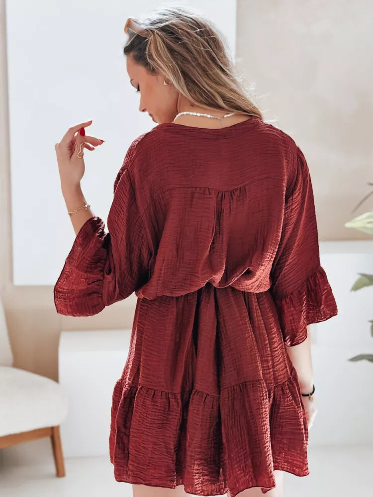 Moteriška bordinė vasarinė suknelė Lyvonne