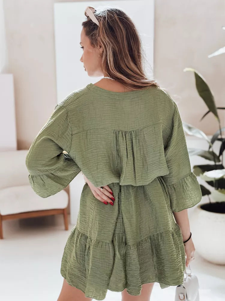 Moteriška žalia vasarinė suknelė Lyvonne