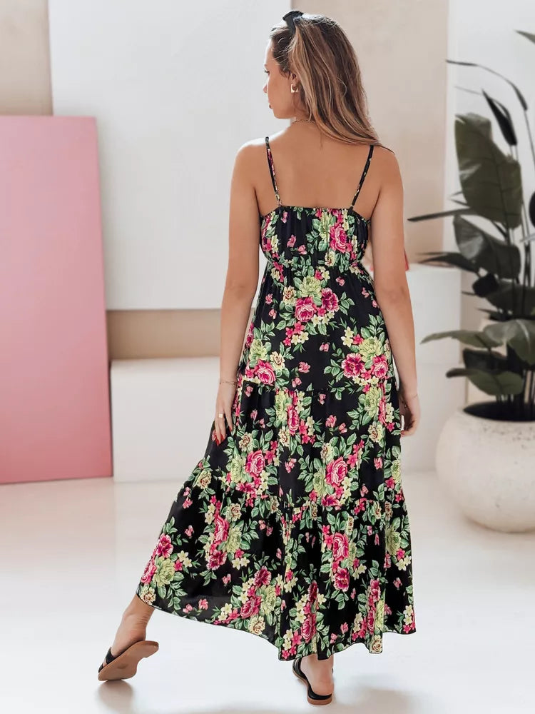 Moteriška juoda ilga suknelė Missblossy