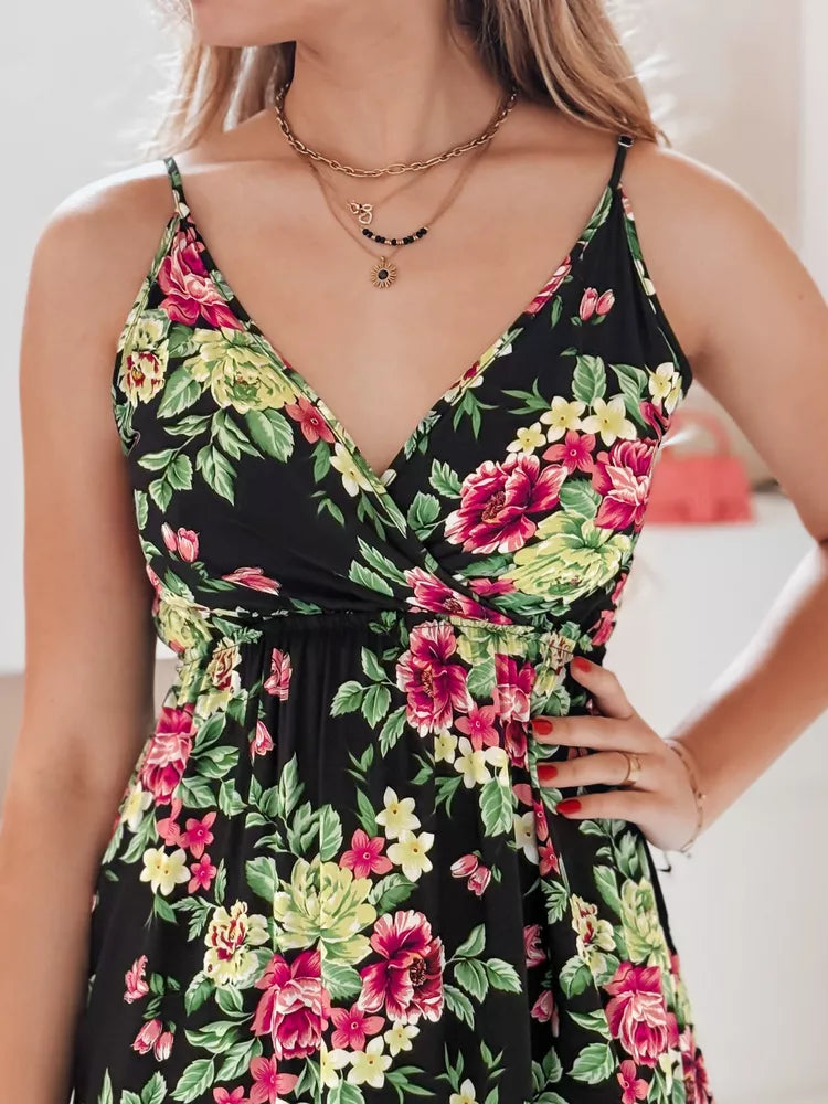 Moteriška juoda ilga suknelė Missblossy