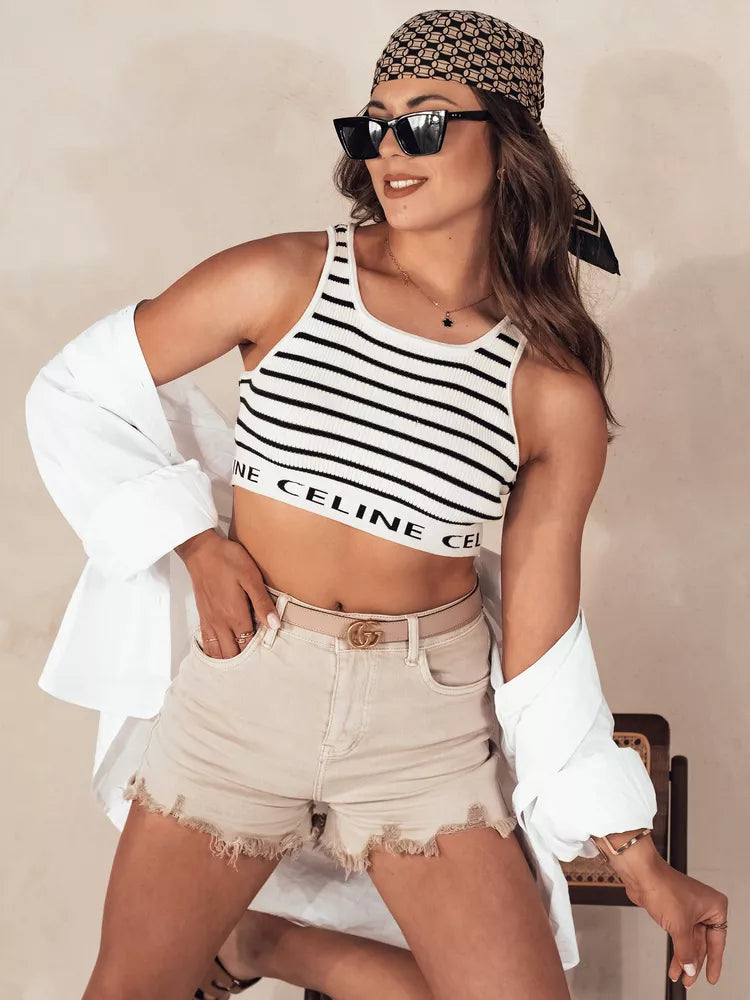 Moteriški rusvi džinsiniai šortai Sunylook