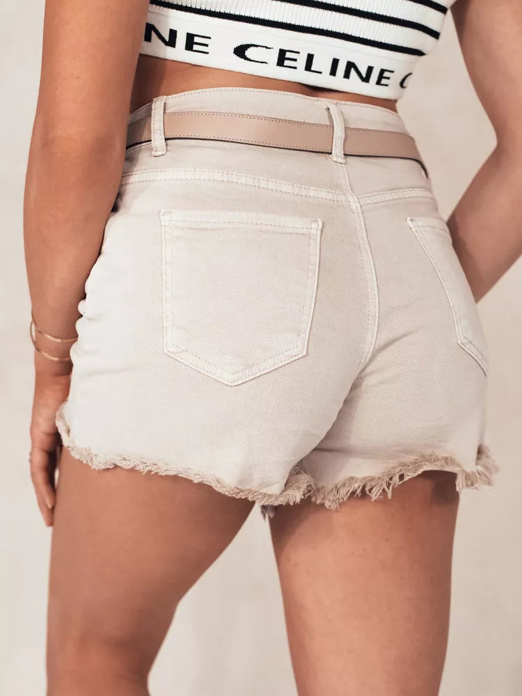 Moteriški rusvi džinsiniai šortai Sunylook