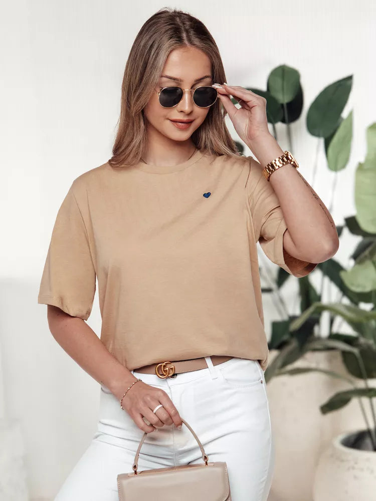 Moteriški rusvi marškinėliai Mila