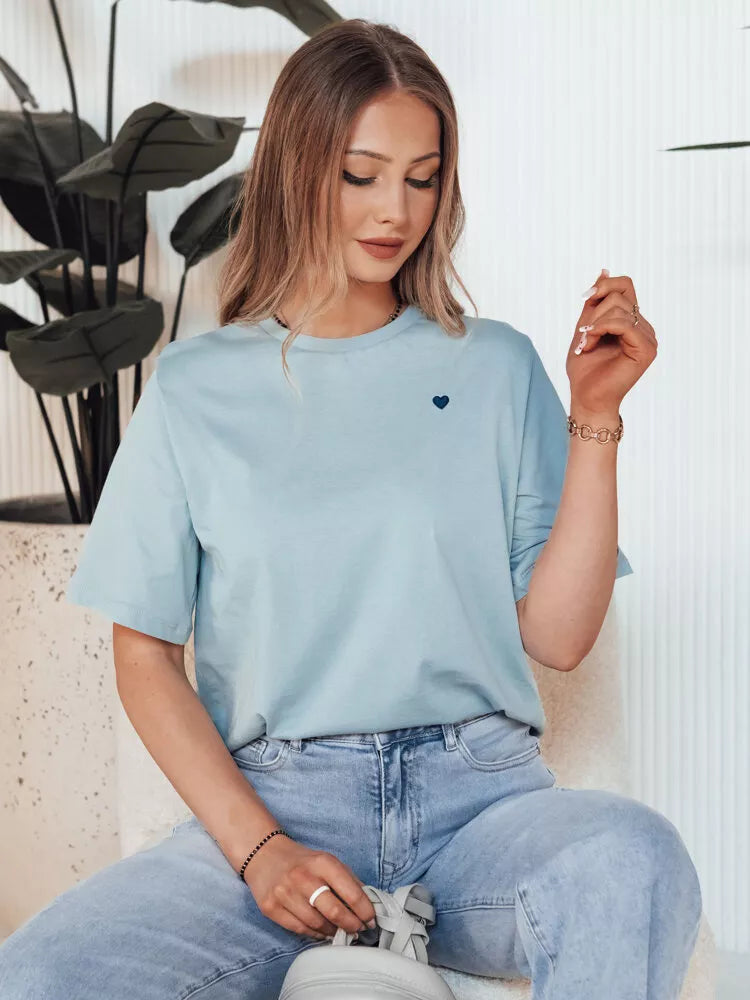 Moteriški mėlynos splavos marškinėliai Mila