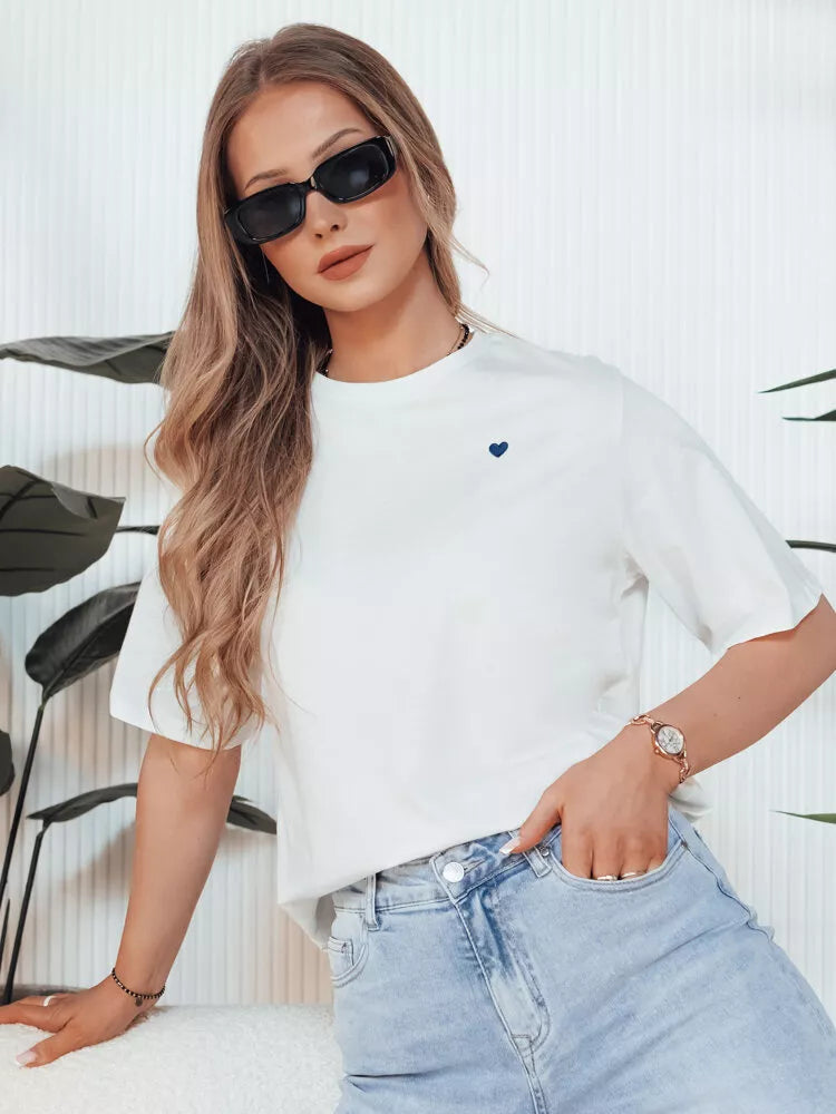 Moteriški balti marškinėliai Mila