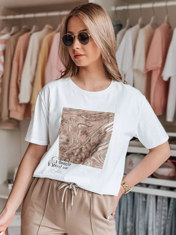 Moteriški balti marškinėliai Nivi