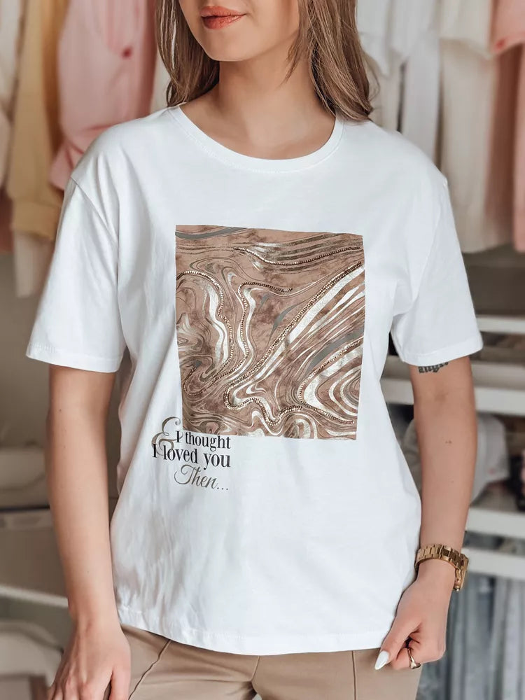 Moteriški balti marškinėliai Nivi