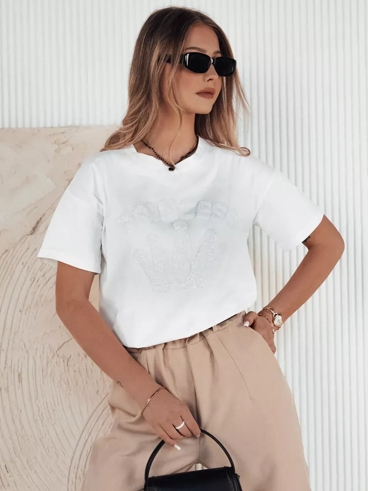 Moteriški balti marškinėliai Princess