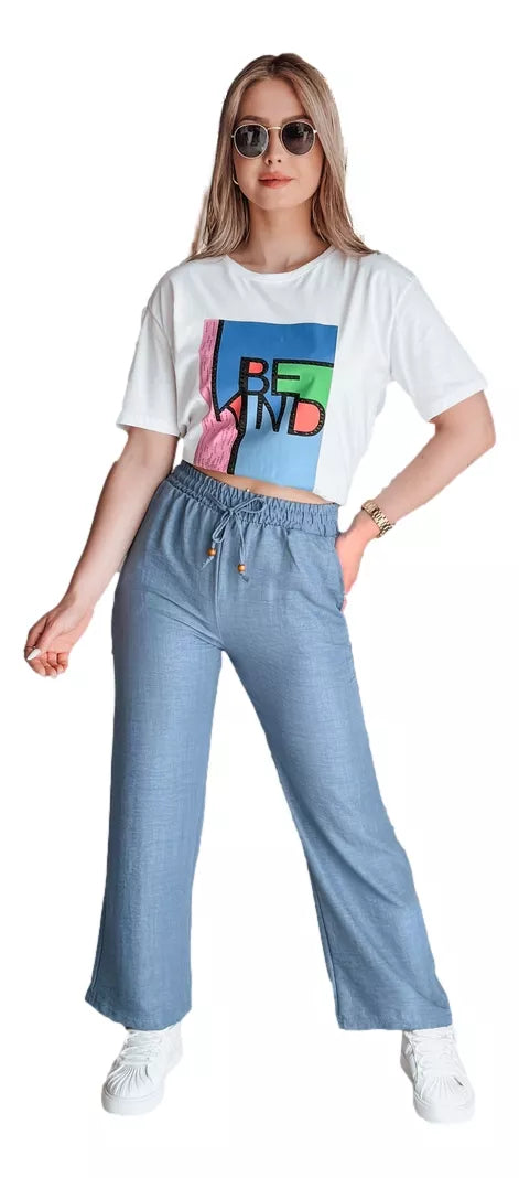 Moteriški baltos spalvos marškinėliai Kindbe