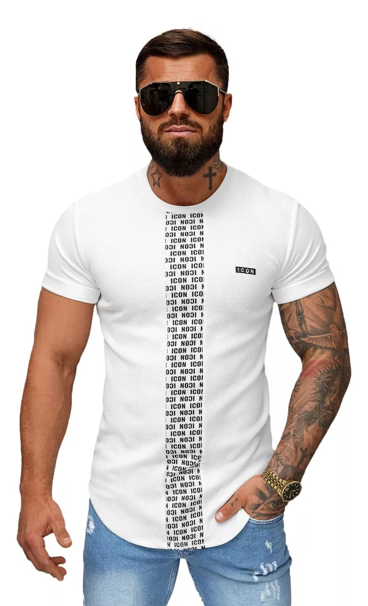 Vyrški balti marškinėliai Evin