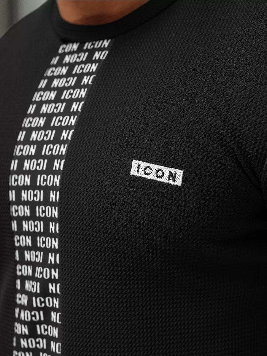 Vyrški juodi marškinėliai Evin