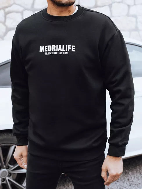 Vyriškas juodas džemperis Medrialife
