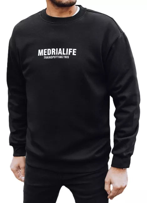 Vyriškas juodas džemperis Medrialife