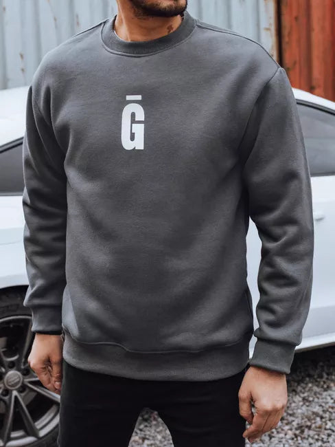 Vyriškas tamsiai pilkas džemperis Gala