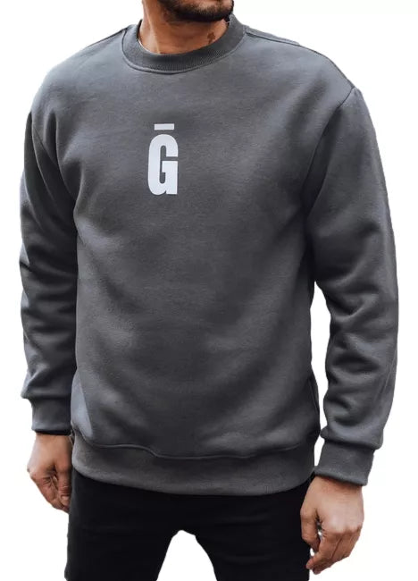 Vyriškas tamsiai pilkas džemperis Gala