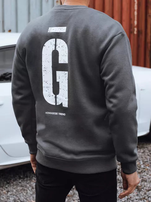 Vyriškas tamsiai pilkas džemperis Gala