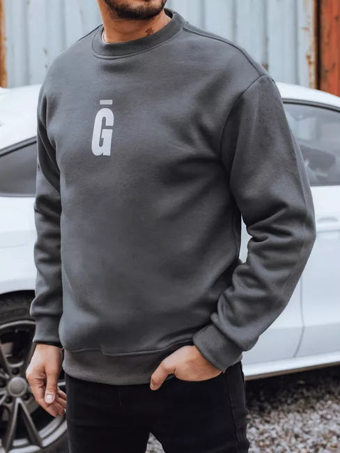 Vyriškas tamsiai pilkas džemperis Gala