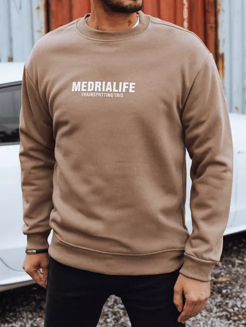 Vyriškas rudas džemperis Medrialife