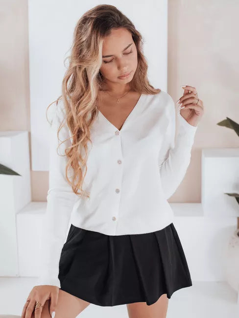 Moteriškas baltas megztinis Glow