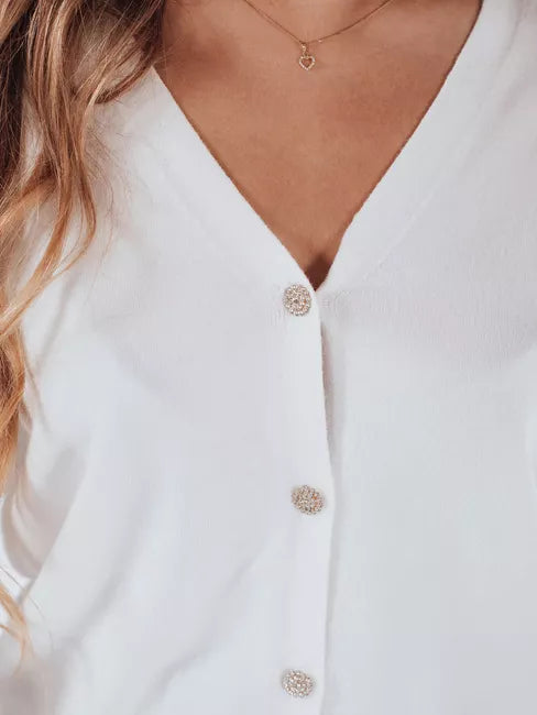 Moteriškas baltas megztinis Glow