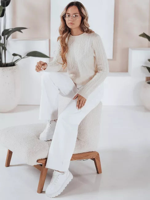 Moteriškas baltas megztinis Bravina