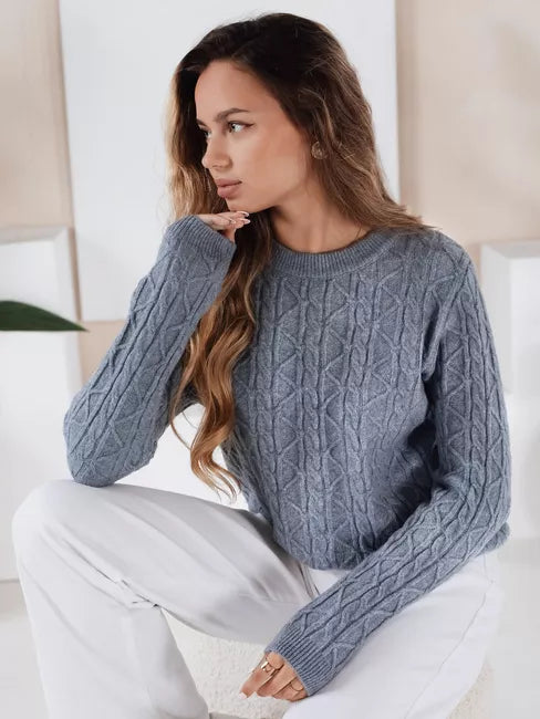 Moteriškas mėlynas megztinis Bravina