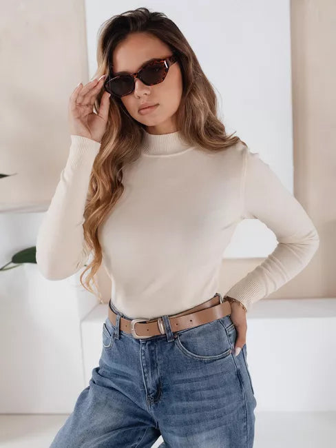 Moteriškas rusvas megztinis Lena