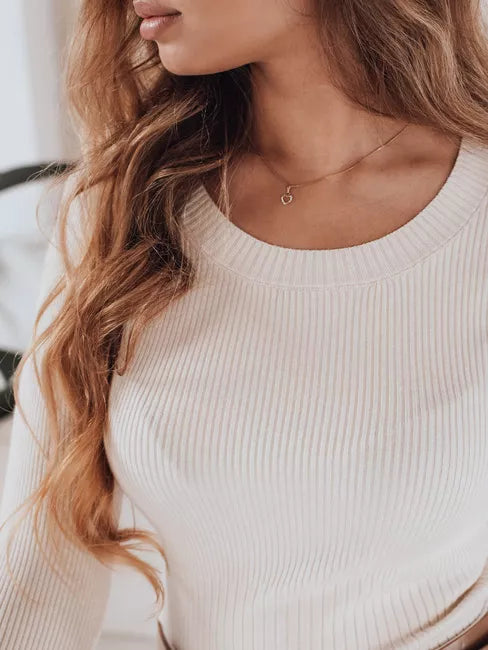 Moteriškas baltas megztinis Gino