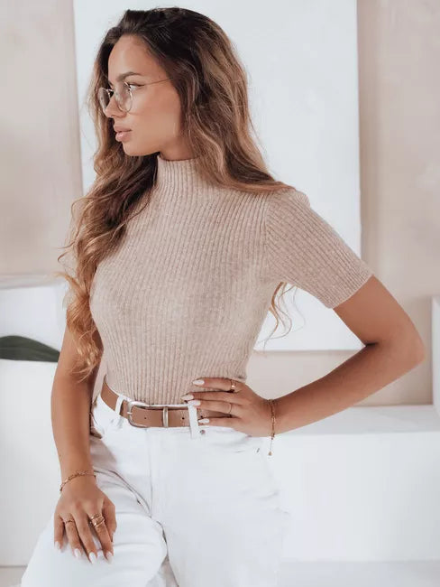 Moteriškas rusvas megztinis Bela