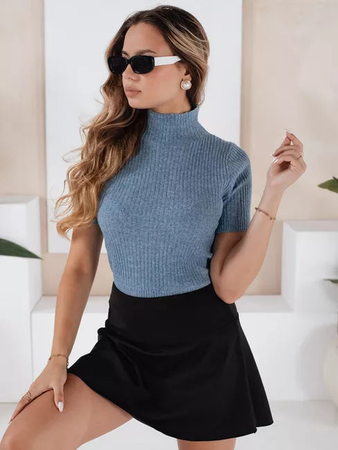 Moteriškas mėlynas megztinis Bela