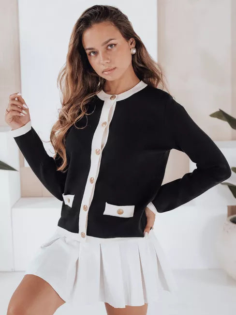 Moteriškas juodas megztinis Merlin