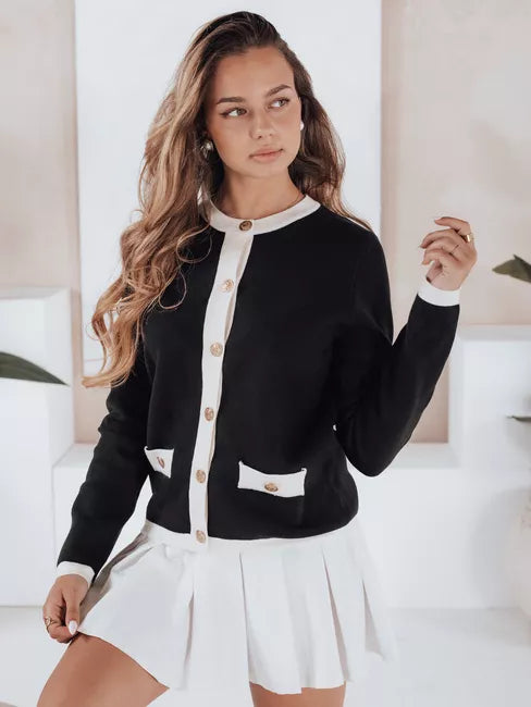 Moteriškas juodas megztinis Merlin